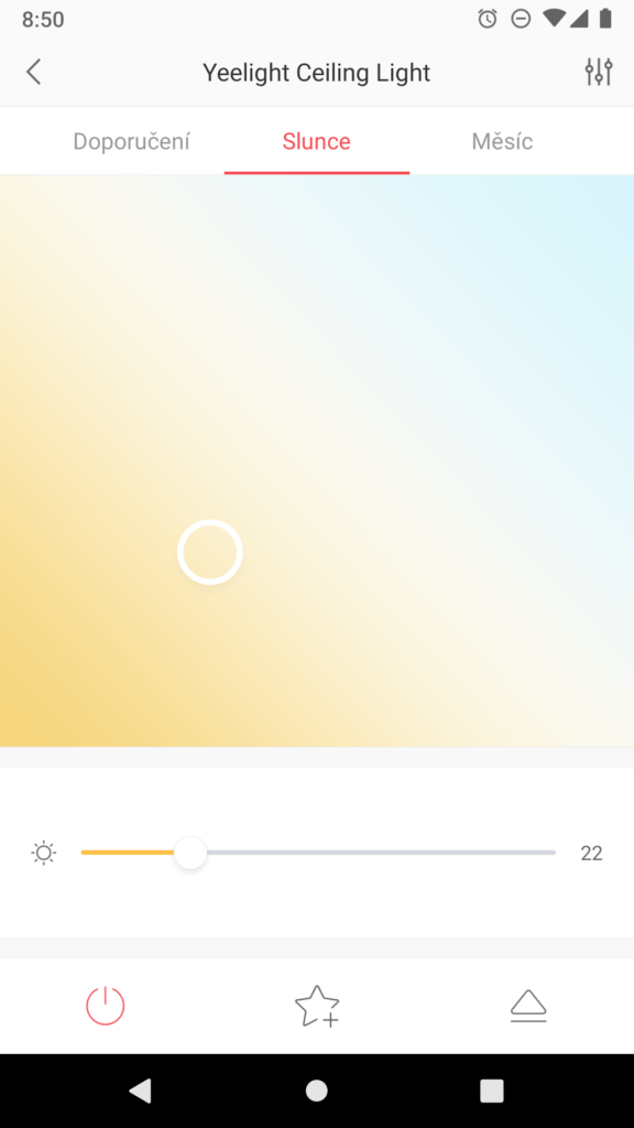 Xiaomi Yeelight vyber svetla