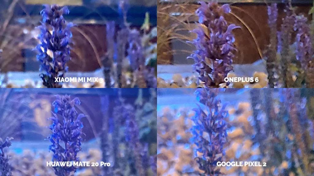 Noční režim Xiaomi Google Huawei OnePlus makro detail