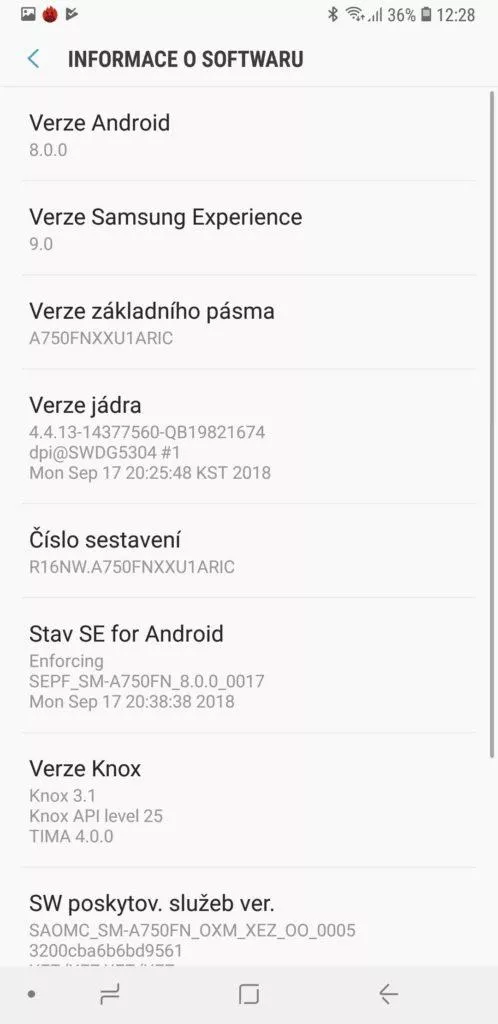 Samsung Galaxy A7 informace o telefonu