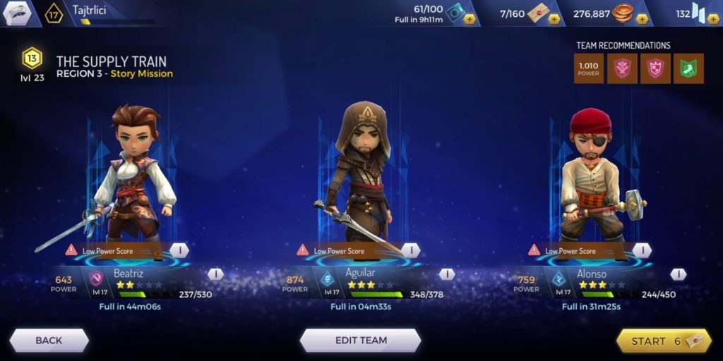 Assassins Creed Rebellion - doplnění zdraví