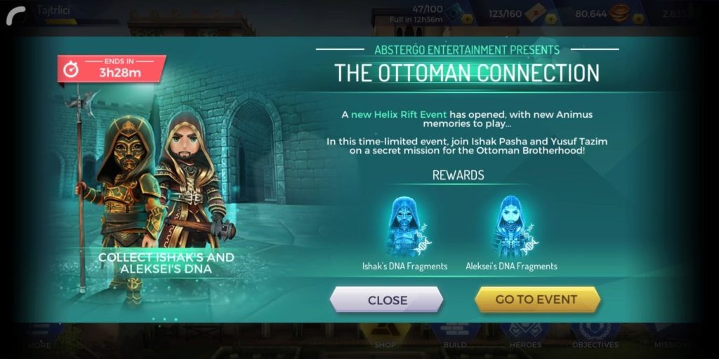 Assassins Creed Rebellion - speciální event