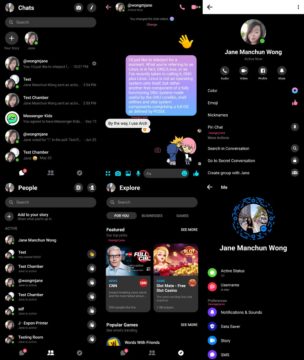 facebook messenger tmavy rezim
