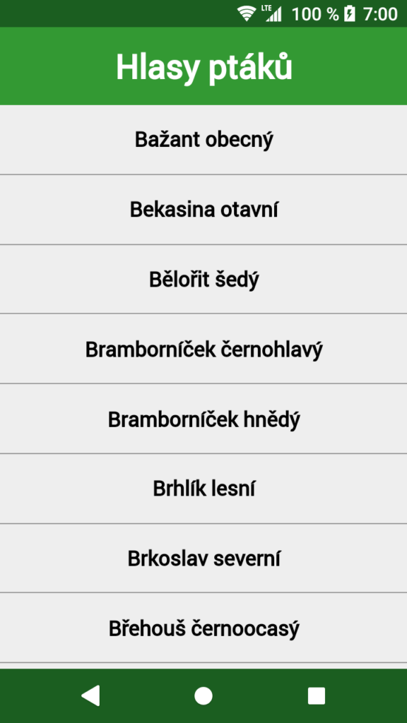 Hlasy ptáků