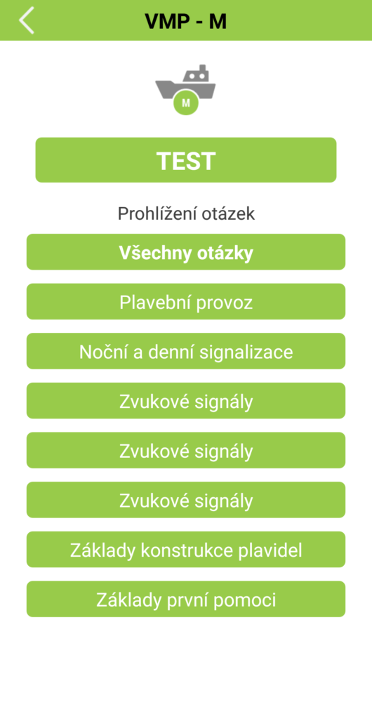 Kapitánské zkoušky android