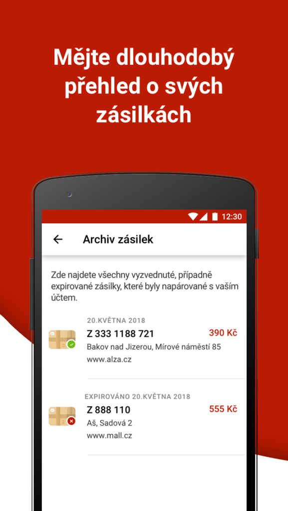 Mějte dlouhodobý přehled o svých balíčcích