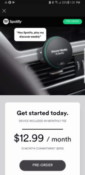 spotify prehravac do auta