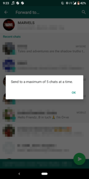 whatsapp omezeni zprav