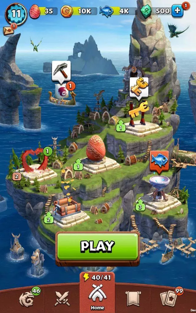 android hra dragons titan uprising