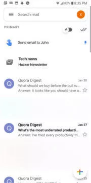 funkce inboxu v gmailu