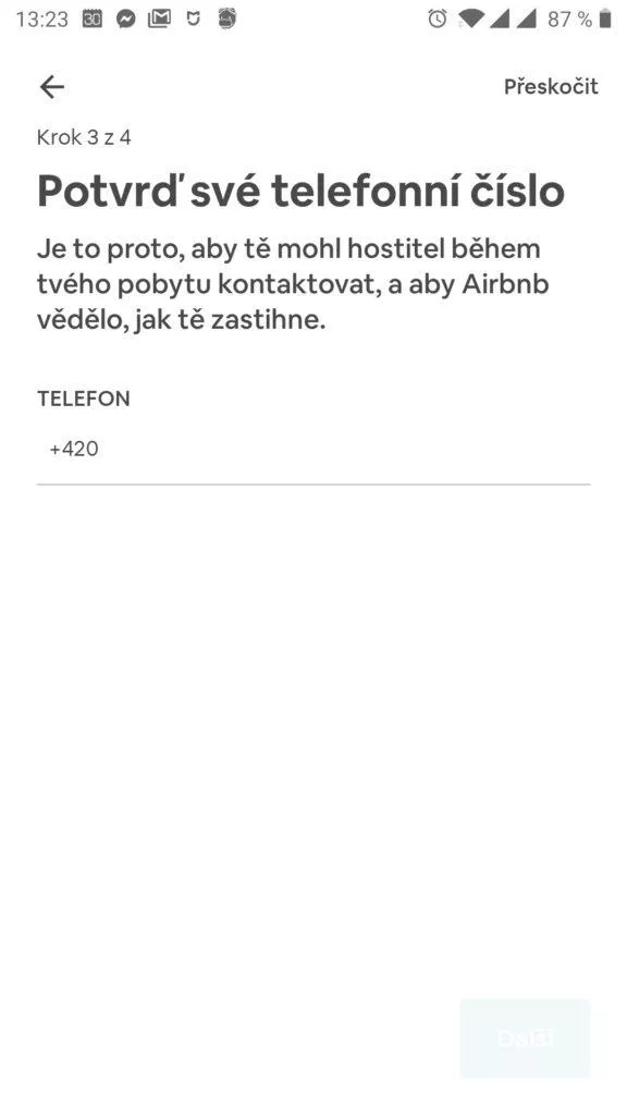 Potvrzení čísla