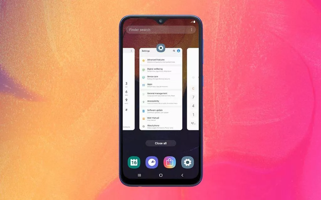 samsung galaxy a10 predni strana