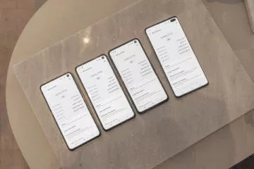 samsung galaxy s10 displej prustrel