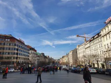 Samsung Galaxy S10 fotografie z vaclavskeho namesti