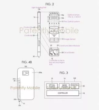 samsung stylus fotoaparat patent