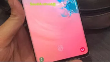 ultrasonicka ctecka otisku prstu samsung s10