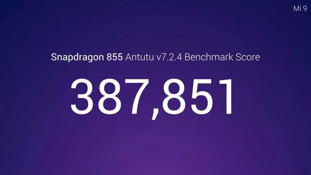 xiaomi mi 9 antutu benchmark