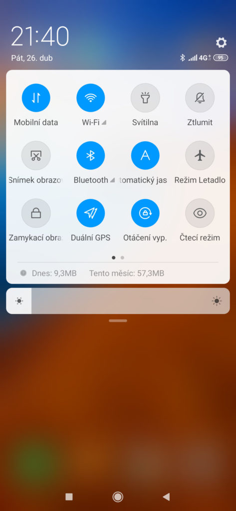 Xiaomi Mi 9 MIUI 10 notifikacni lista