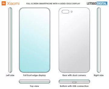 xiaomi patent bezrameckovy telefon