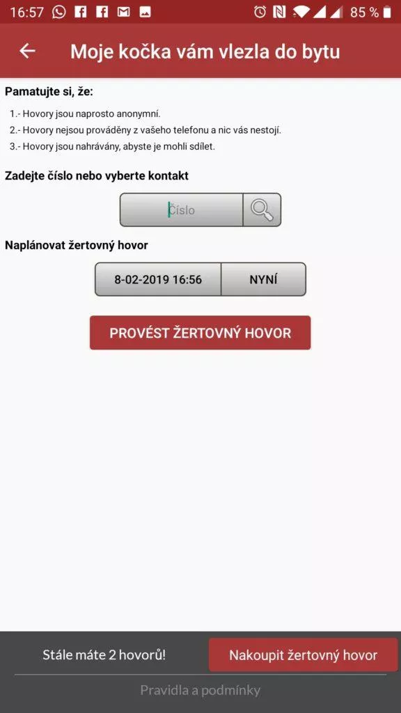 Zadání čísla, data a času