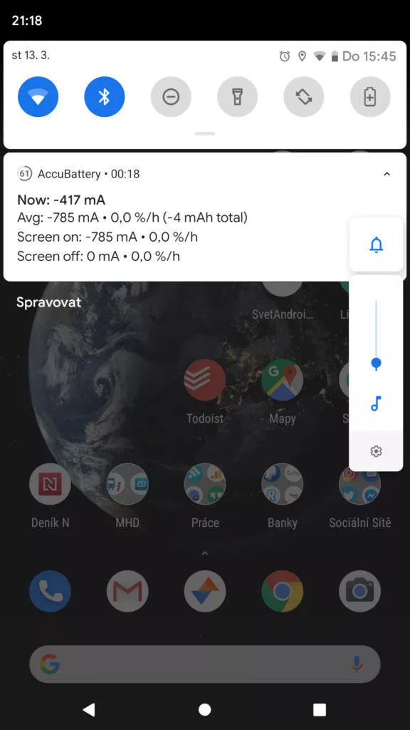 Android Q notifikace ovladani hlasitosti