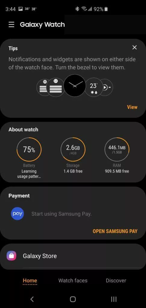 galaxy wearable chytre hodinky aplikace