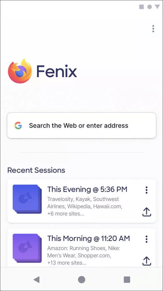 Mozilla Firefox Fenix relace