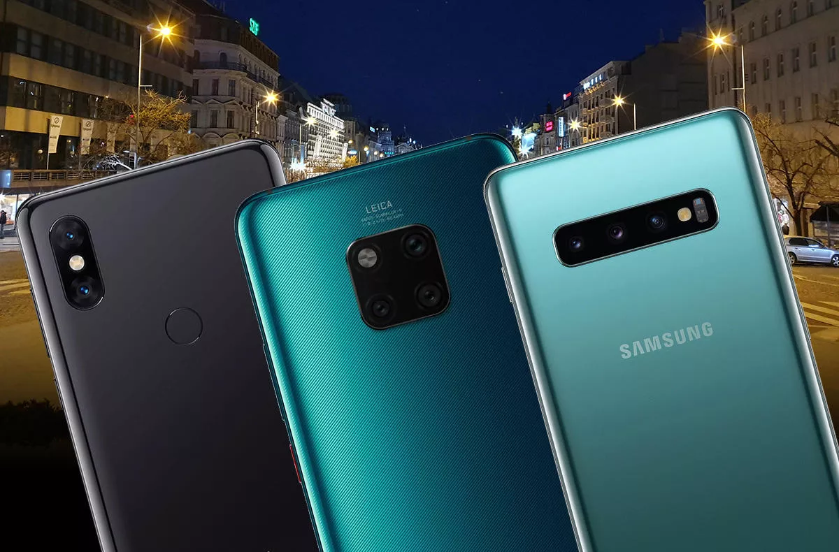 nocni fototest samsung galaxy s10 vs xiaomi mi mix 3 vs huawei mate 20 pro
