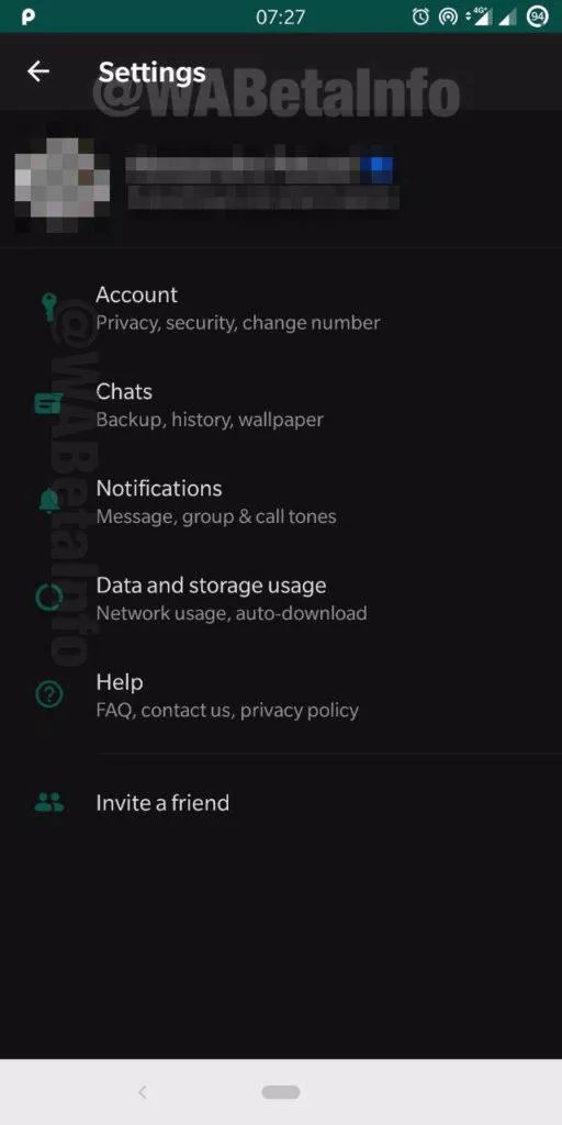 whatsapp tmavy rezim