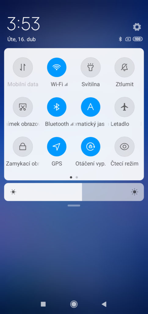 Xiaomi Redmi 7 MIUI rychle spusteni