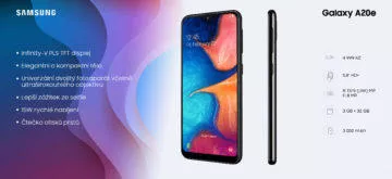 Infografika Galaxy A20E