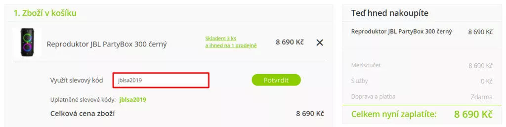 jbl akce mobil pohotovost