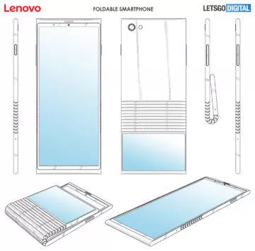 lenovo patent ohebny telefon
