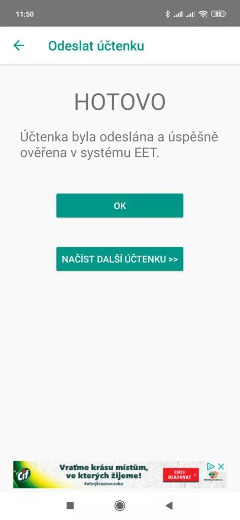 Povedlo se - jsme v loterii Účtenkovka