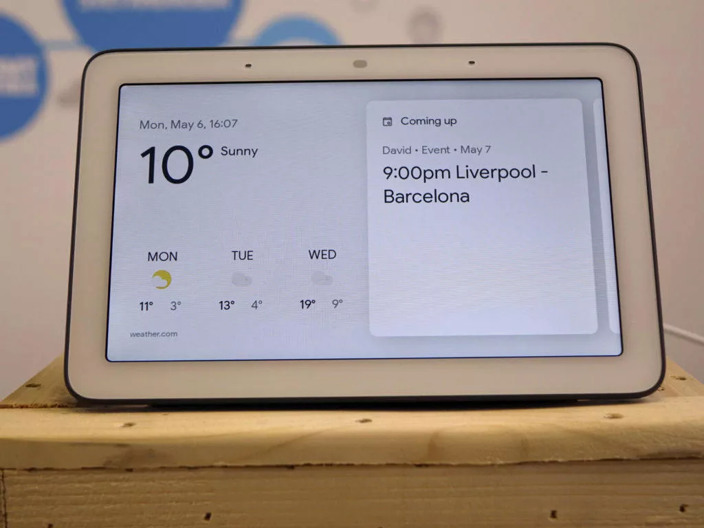 Chytry displej google home hub recenze hlavni obrazovka