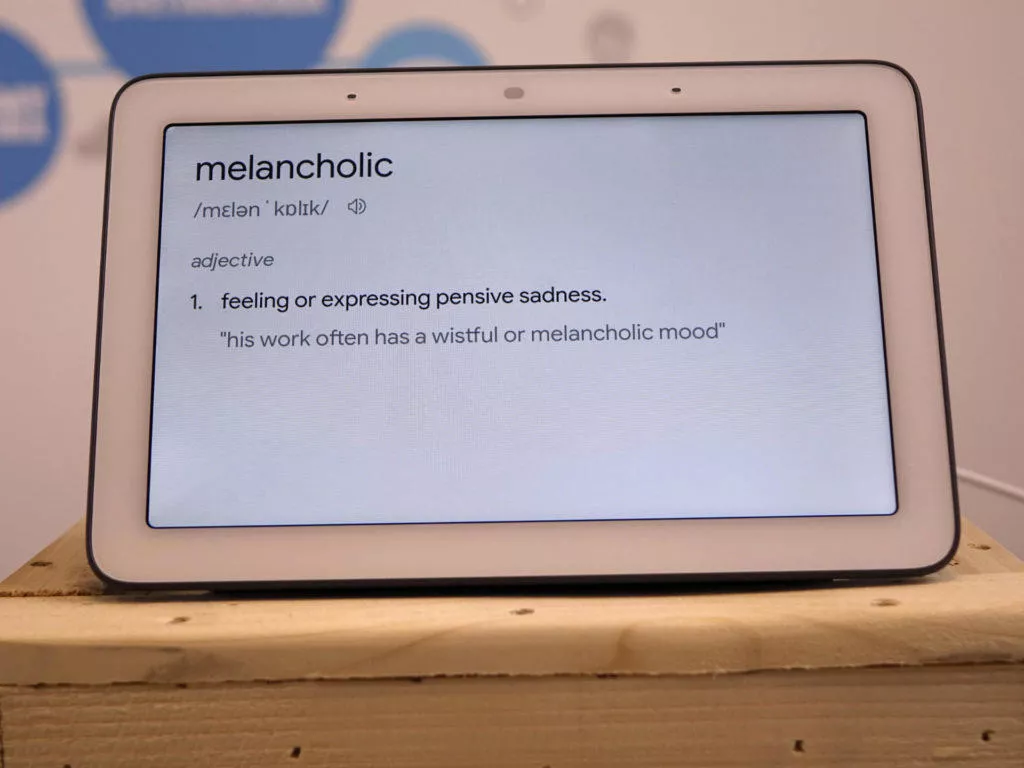 Chytry displej google home hub recenze slovnik