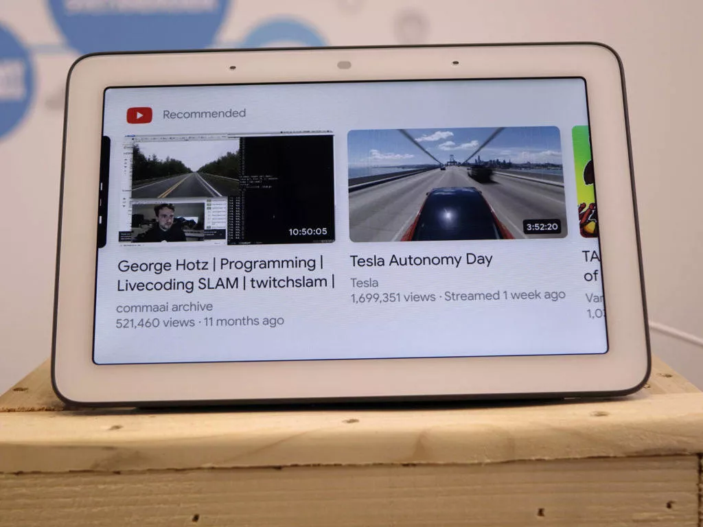 Chytry displej google home hub recenze youtube menu