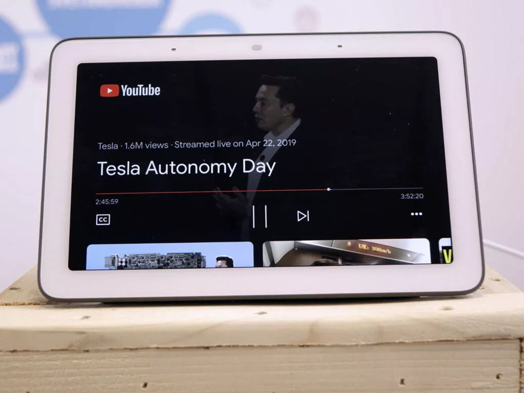 Chytry displej google home hub recenze yt video