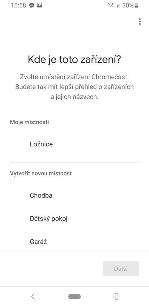google chromecast 3 mistnost