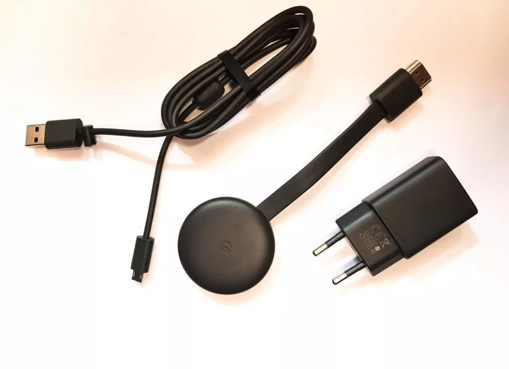 google chromecast 3 obsah baleni