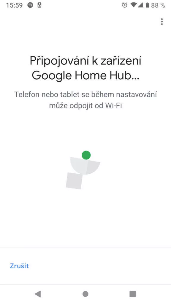 Google Home aplikace pripojovani