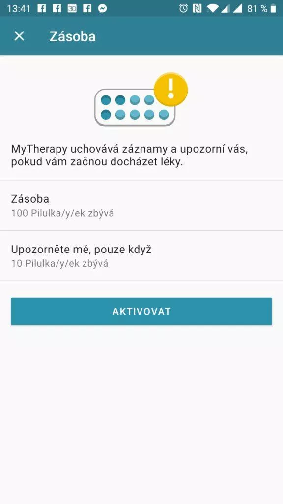 Nastavení a sledování zásob