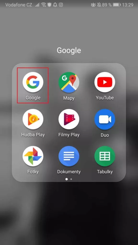 Aplikace Google poslouchá