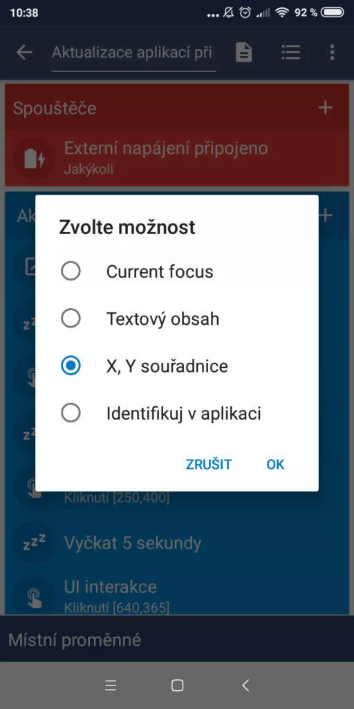 Automatizace Android telefonu - Aktualizace aplikací při nabíjení 05