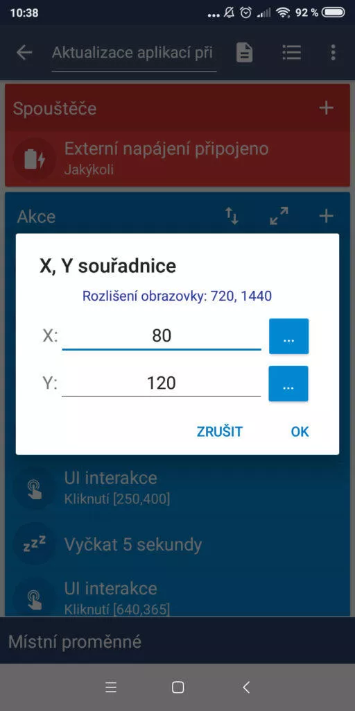Automatizace Android telefonu - Aktualizace aplikací při nabíjení 06