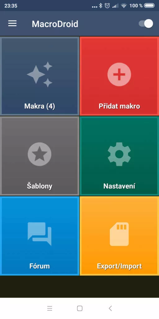 Automatizace Androidu - MacroDroid 01