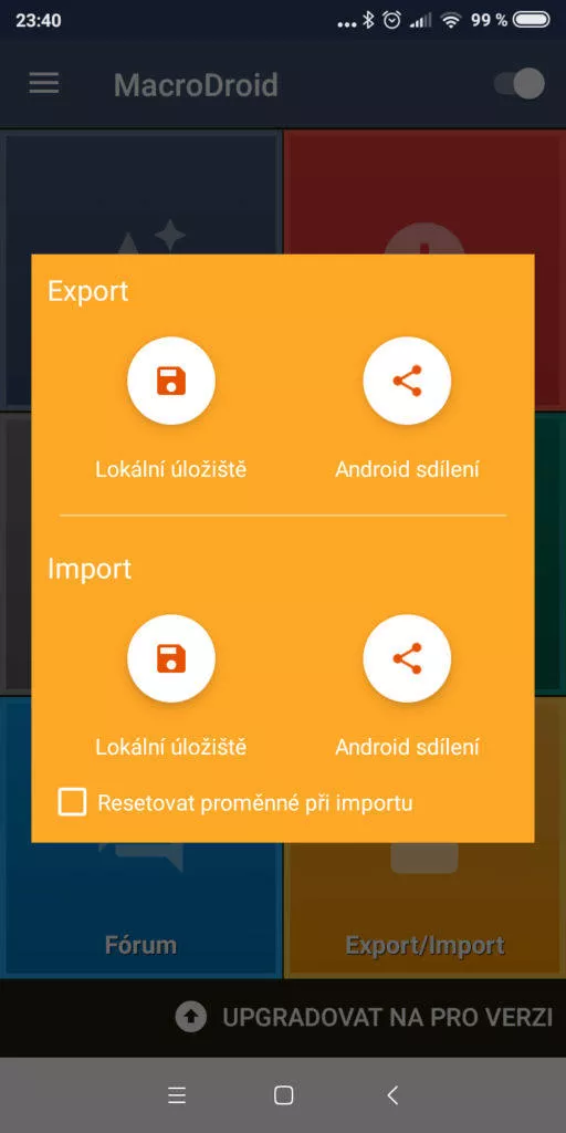 Automatizace Androidu - MacroDroid 07