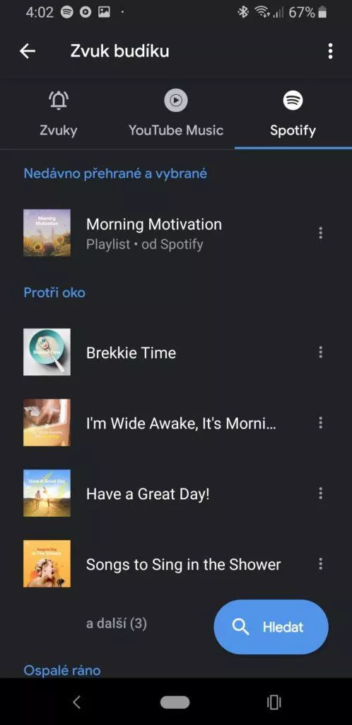Hodiny Google Spotify