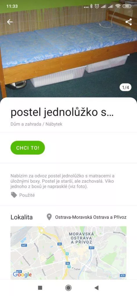 Detaily nabízené věci