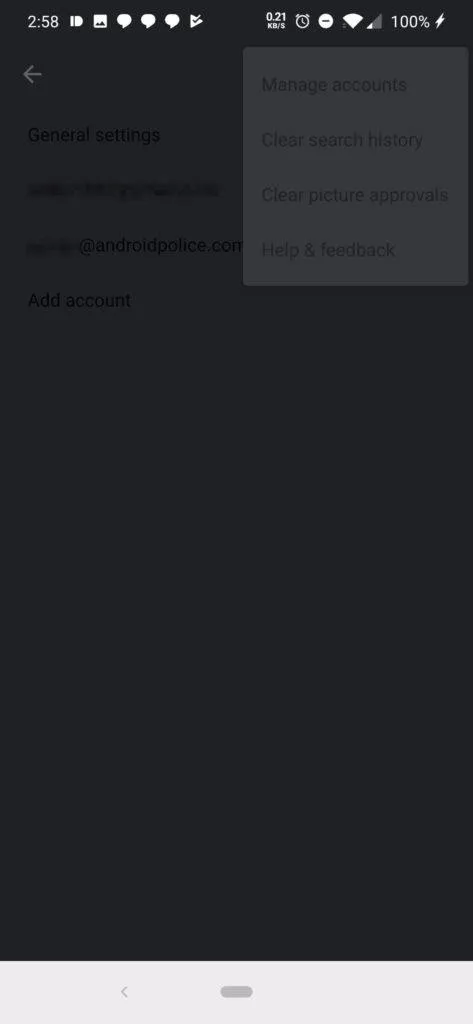 gmail tmavy rezim nahled