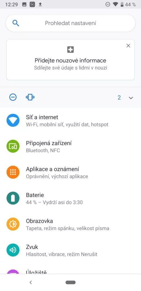 google pixel 3a nastaveni